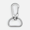 Застежка-карабин Snap hook, M, серебристая (хром)