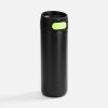 Термостакан X1 с цветной кнопкой, черный с желтым